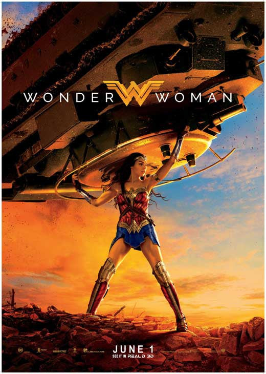 Wonder Woman Movie Poster Print (27x40) - Iconic Superhero Art