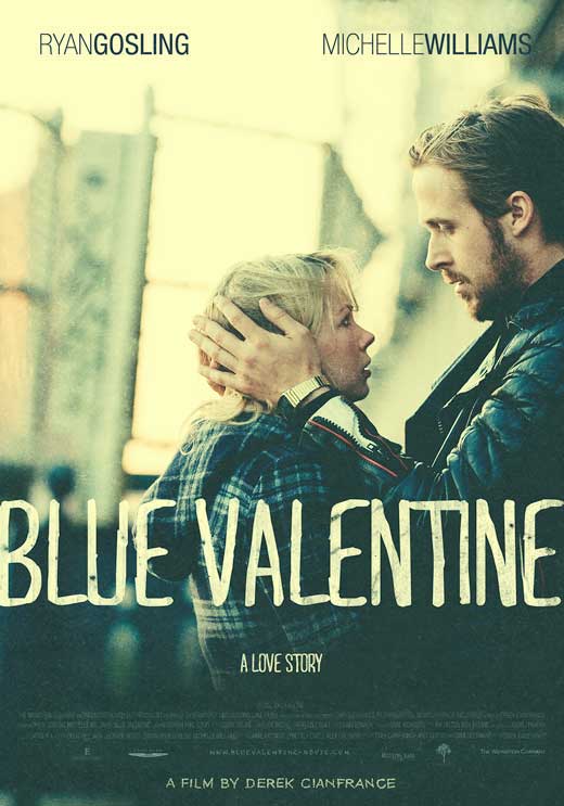 Blue Valentine Movie Poster Print featuring emotional scenes from the film.