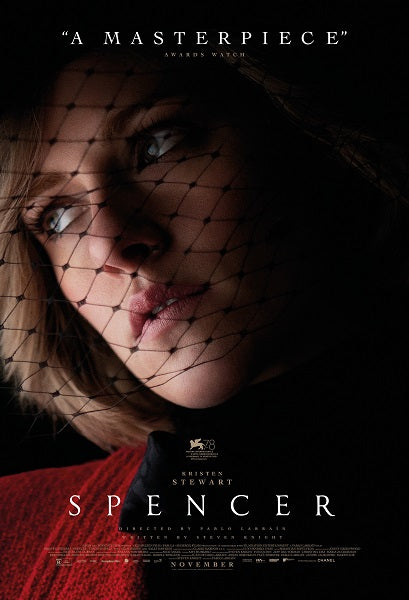 Spencer Movie Poster Print showcasing dramatic film art.
