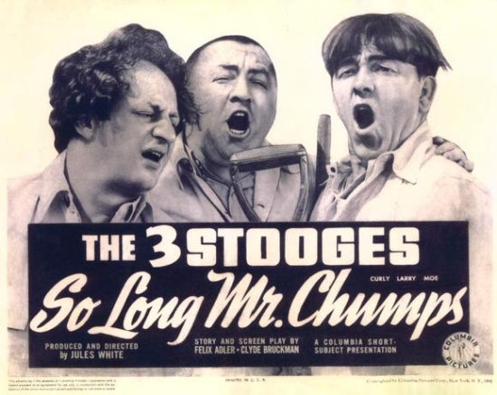 Three Stooges So Long Mr. Chumps Movie Poster Print