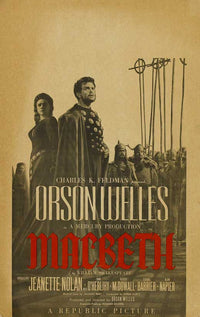 Macbeth Movie Poster Print showcasing dramatic themes and intense atmosphere.