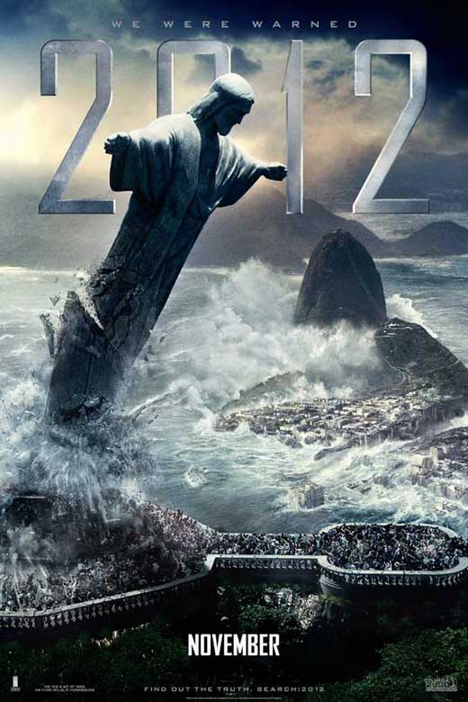 2012 Movie Poster Print featuring action and survival themes.