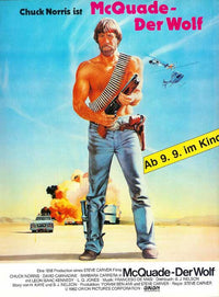 Lone Wolf McQuade Movie Poster Print showcasing action-packed scenes