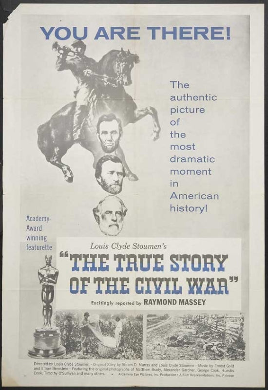 The True Story of the Civil War Movie Poster, showcasing historical imagery.