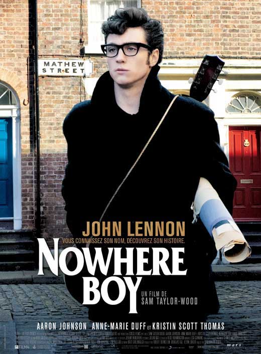 Nowhere Boy Movie Poster Print showcasing young John Lennon