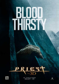 Priest Movie Poster Print featuring intense cinematic design.