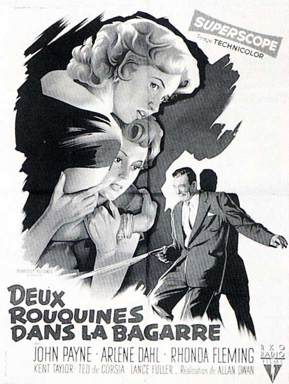 Slightly Scarlet Movie Poster Print featuring classic film imagery.