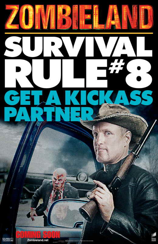 Zombieland Movie Poster Print featuring iconic imagery from the film.