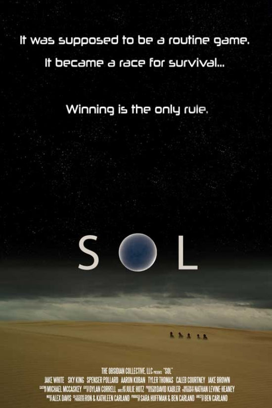 Sol Movie Poster Print showcasing artistic design and vibrant colors.