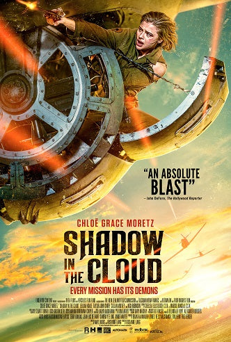 Shadow in the Cloud Movie Poster Print featuring cinematic artwork.
