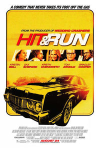 Hit and Run Movie Poster Print showcasing vibrant artwork.