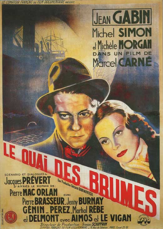 Port Of Shadows Movie Poster Print featuring classic film noir visuals.