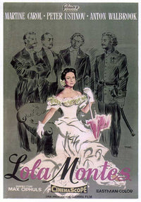 The Sins of Lola Montes Movie Poster Print showcasing classic cinema art.