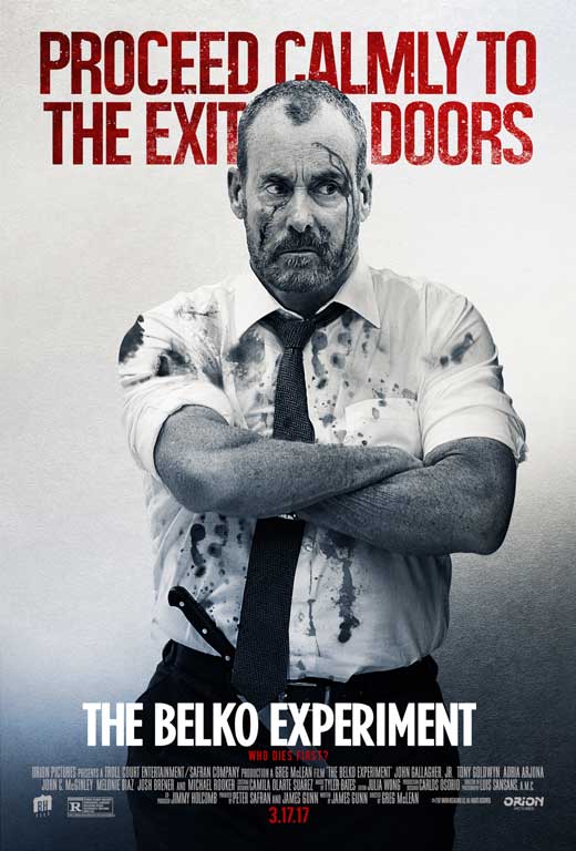 The Belko Experiment Movie Poster Print showcasing thrilling horror visuals.