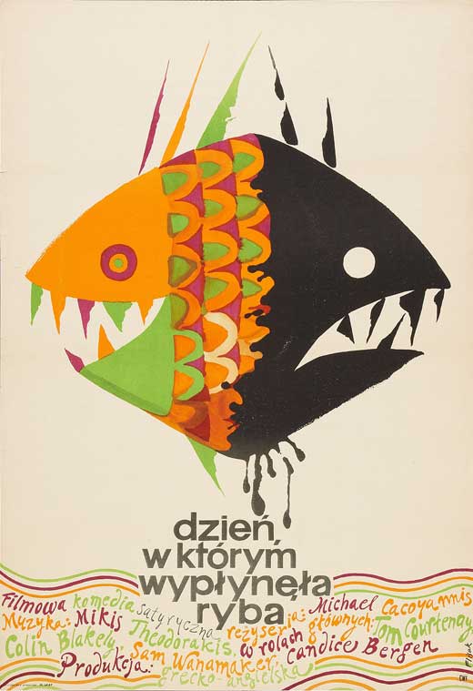 The Day the Fish Came Out Movie Poster Print featuring colorful artwork from the film.