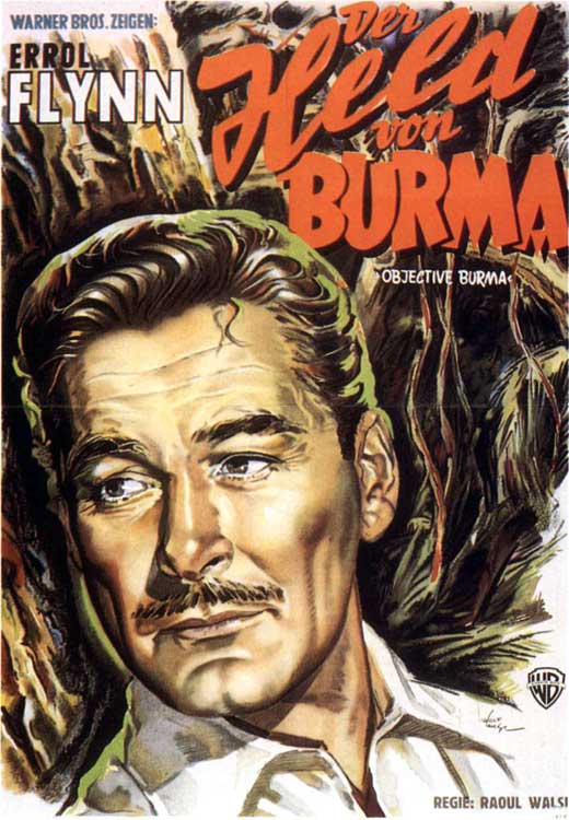 Objective Burma Movie Poster Print showcasing classic wartime drama.
