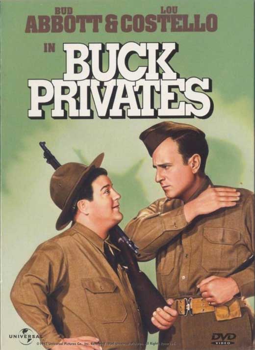 Buck Privates Movie Poster Print featuring Abbott and Costello