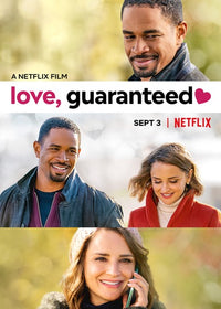 Love, Guaranteed Movie Poster Print featuring romantic comedy theme.