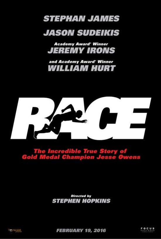 Race Movie Poster Print featuring Jesse Owens