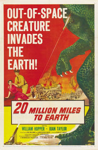 20 Million Miles to Earth Movie Poster Print featuring classic film imagery.