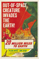 20 Million Miles to Earth Movie Poster Print featuring classic film imagery.