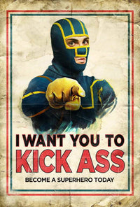 Kick-Ass Movie Poster Print (27x40) | Pop Culture Graphics