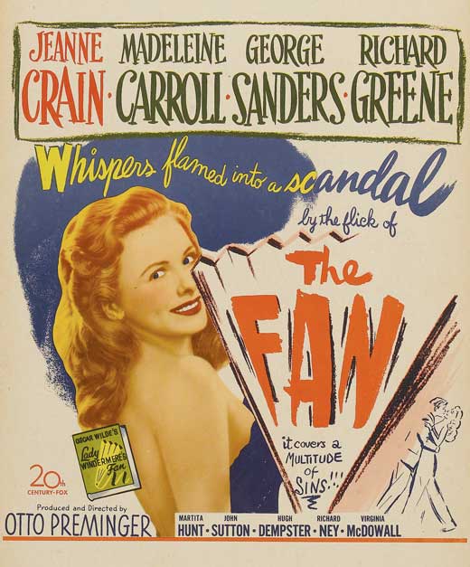 The Fan Movie Poster Print showcasing captivating cinema art.