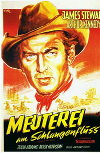 Bend of the River Movie Poster Print showcasing classic cinematic artwork.