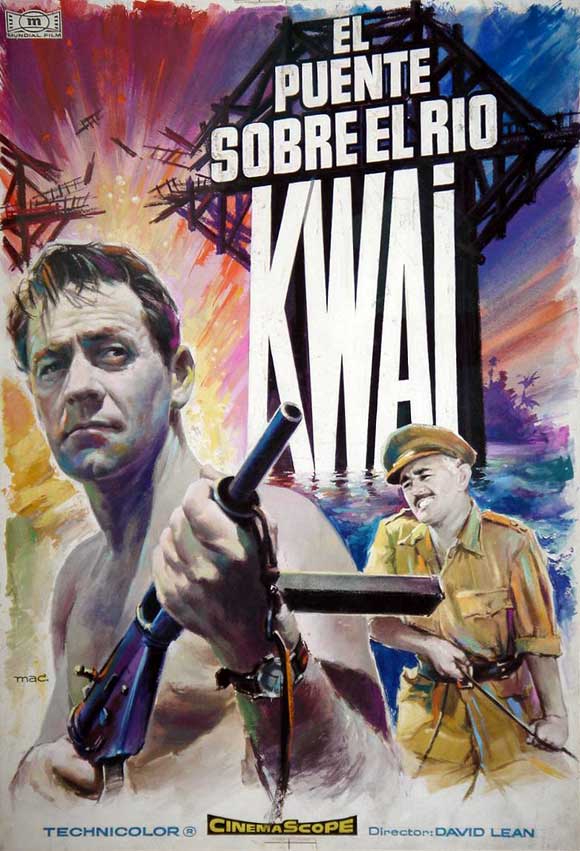 The Bridge on the River Kwai Movie Poster Print showcasing cinematic history.