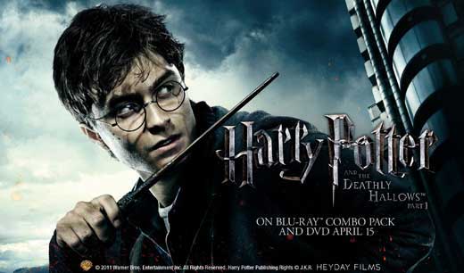 Harry Potter and the Deathly Hallows: Part I Movie Poster Print featuring iconic characters and scenes.