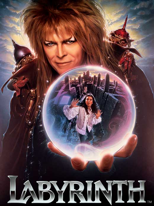 Labyrinth Movie Poster Print featuring iconic fantasy artwork.