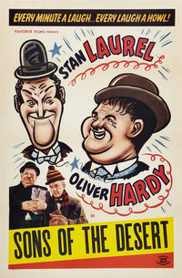 Sons of the Desert Movie Poster Print featuring classic cinema art.
