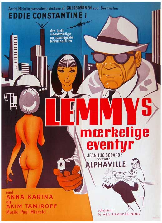 Alphaville Movie Poster Print showcasing classic sci-fi artwork.
