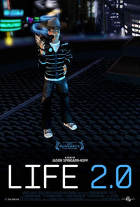 Life 2.0 Movie Poster Print featuring vibrant colors and cinematic themes.