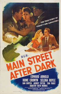 Main Street After Dark Movie Poster Print showcasing nighttime urban adventure.