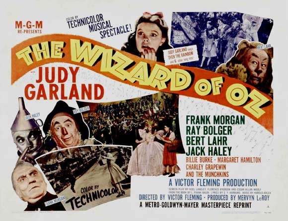 The Wizard of Oz Movie Poster Print featuring iconic film imagery.