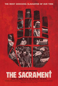 The Sacrament Movie Poster Print featuring haunting visuals.