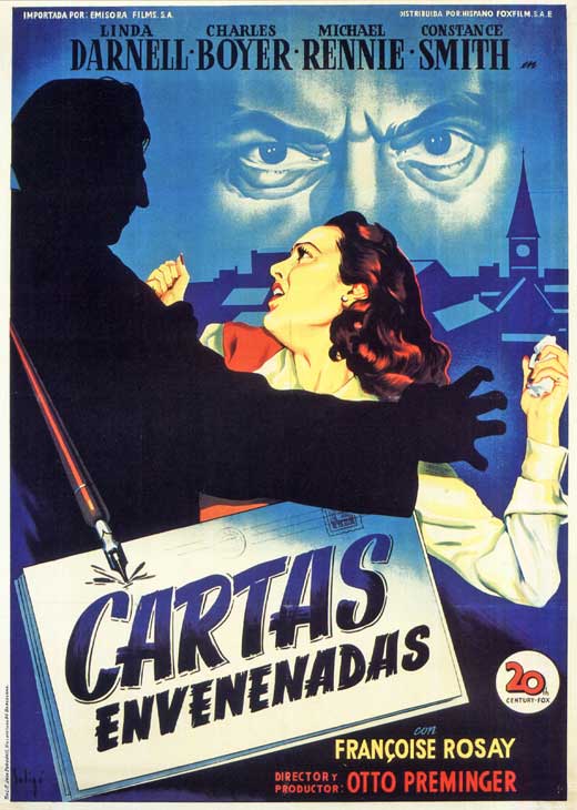 The 13th Letter Movie Poster Print showcasing classic film decor.