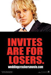 Wedding Crashers Movie Poster Print showcasing characters and humor from the film.