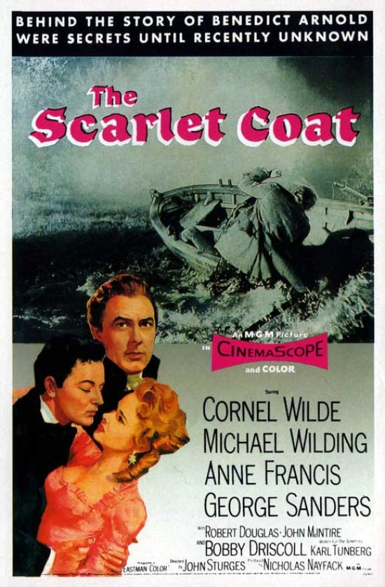 The Scarlet Coat Movie Poster Print featuring vibrant imagery and colors.
