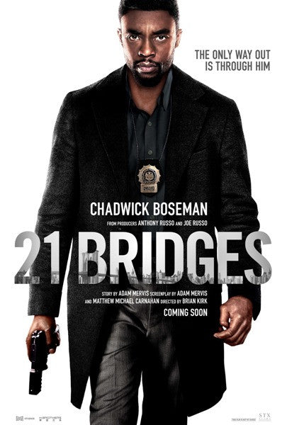 21 Bridges Movie Poster Print (27x40) - Premium Quality Art