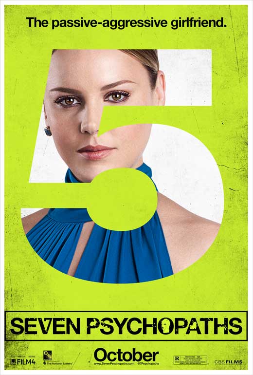 Seven Psychopaths Movie Poster Print featuring unique design