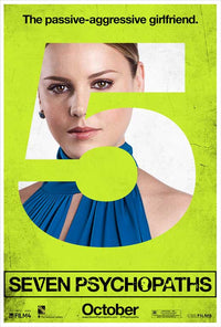 Seven Psychopaths Movie Poster Print featuring unique design