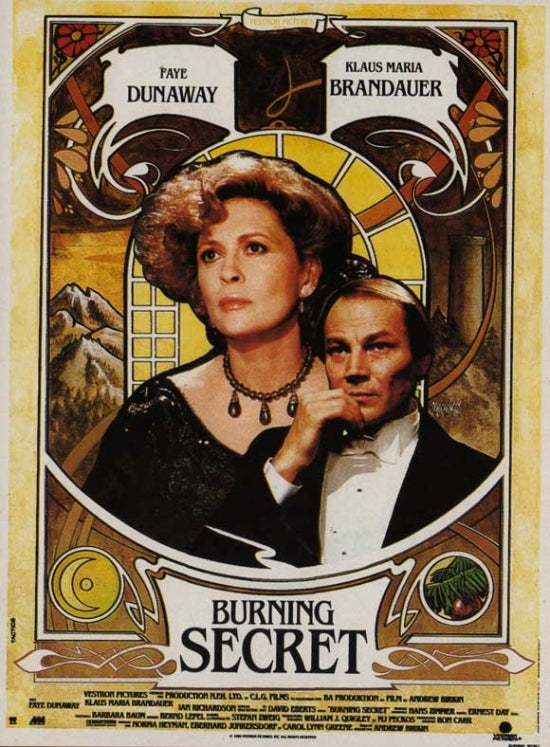 Burning Secret Movie Poster featuring captivating film art.