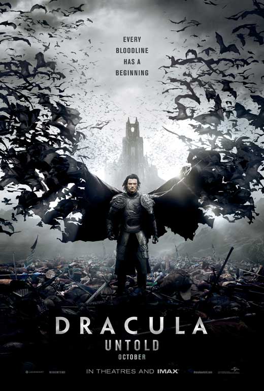 Dracula Untold Movie Poster Print showcasing dark and captivating visuals.