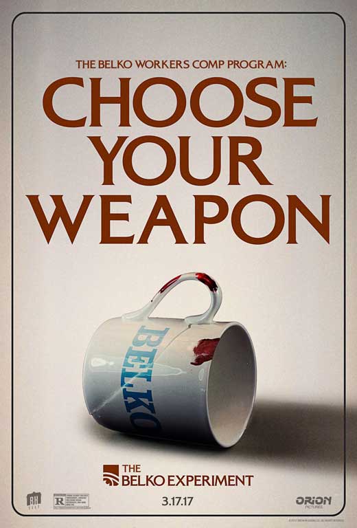 The Belko Experiment Movie Poster Print featuring intense film visuals.