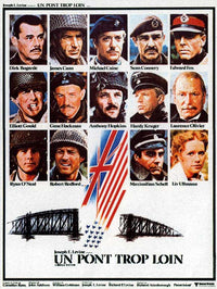 A Bridge Too Far Movie Poster Print showcasing military operation.