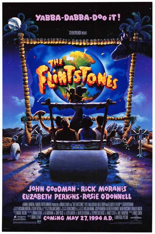 The Flintstones Movie Poster Print featuring iconic characters from the show.