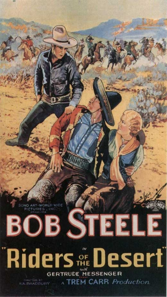 Riders of the Desert Movie Poster Print showcasing adventure and cinematic history.