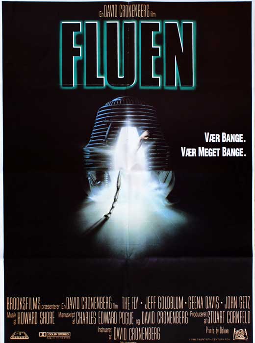The Fly Movie Poster Print featuring classic horror film artwork.